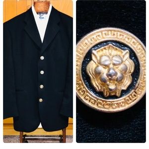 Valentino black blazer mens 46R 4 button